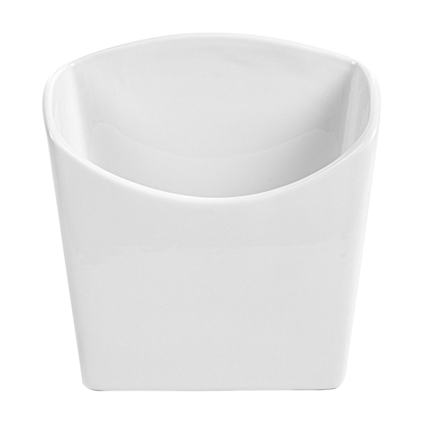 BOÎTES À FRITES S  12,4x6,5x12,7 CM BLANC PORCELAINE (6 UNITÉ) - Garcia de Pou