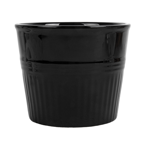 GOBELETS POUR FRITURES  Ø10,3x9 CM NOIR PORCELAINE (6 UNITÉ) - Garcia de Pou