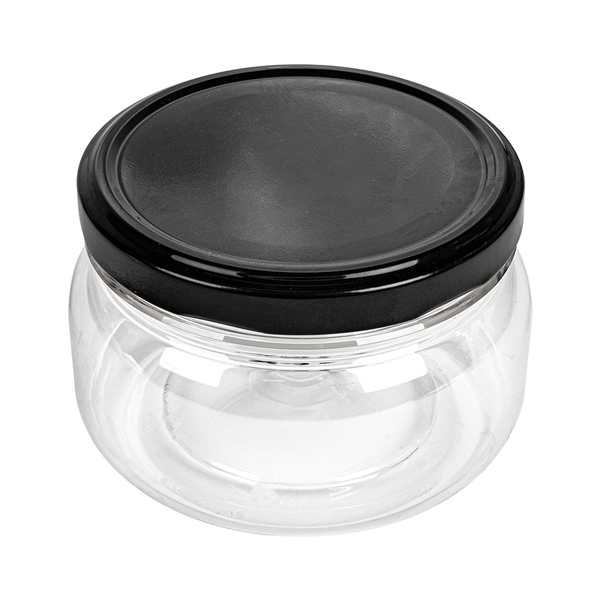 POT AVEC COUVERCLE 250 ML Ø10x6,5 CM TRANSPARENT PET (154 UNITÉ) - Garcia de Pou