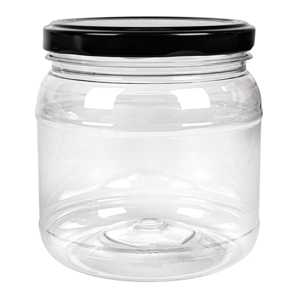 POT AVEC COUVERCLE 500 ML Ø10x10,5 CM TRANSPARENT PET (88 UNITÉ) - Garcia de Pou