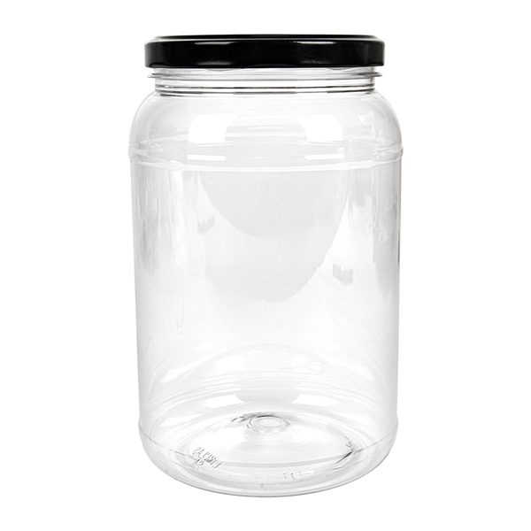 POT AVEC COUVERCLE 1000 ML Ø10,8x17 CM TRANSPARENT PET (51 UNITÉ) - Garcia de Pou