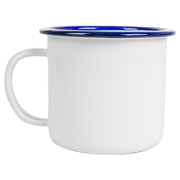 TASSES "ENAMELWARE" 350 ML Ø 8x8 CM BLANC FER ÉMAILLÉ (6 UNITÉ) - Garcia de Pou