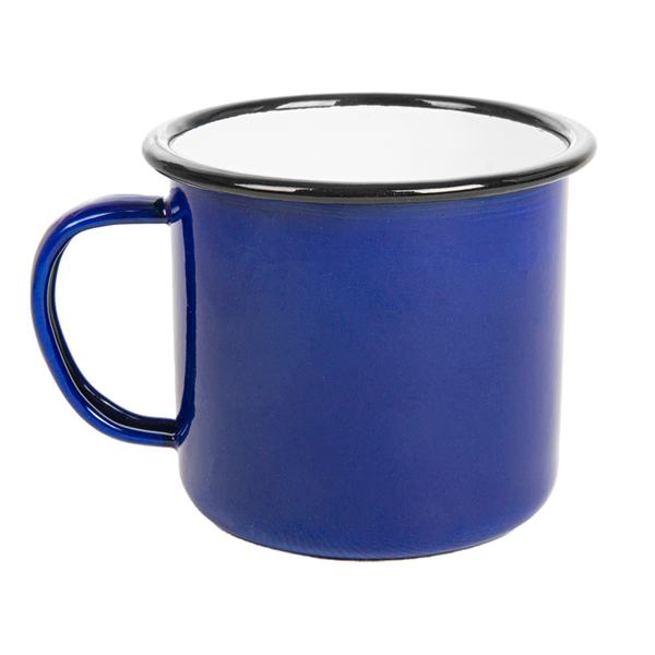 TASSES "ENAMELWARE" 350 ML Ø 8x8 CM BLEU FER ÉMAILLÉ (6 UNITÉ) - Garcia de Pou