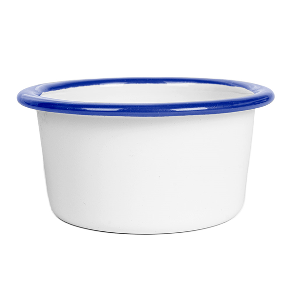 RAMEQUINS "ENAMELWARE" 120 ML Ø 9x3,5 CM BLANC FER ÉMAILLÉ (12 UNITÉ) - Garcia de Pou