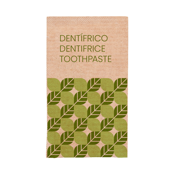 SACHETS DENTIFRICE "NATURAL" 3 ML 8x4,5 CM NATUREL KRAFT (500 UNITÉ) - Garcia de Pou