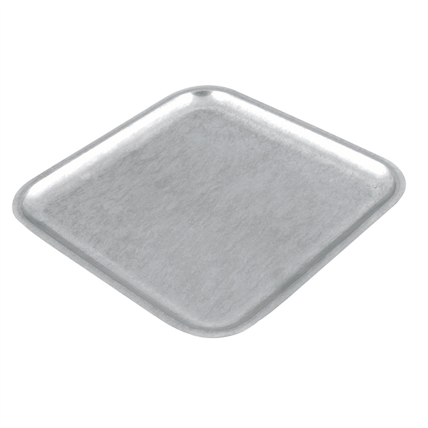 ASSIETTES PLATES CARRÉS "ARTINOX"  20,5x20,5 CM ARGENTE INOX (1 UNITÉ) - Garcia de Pou