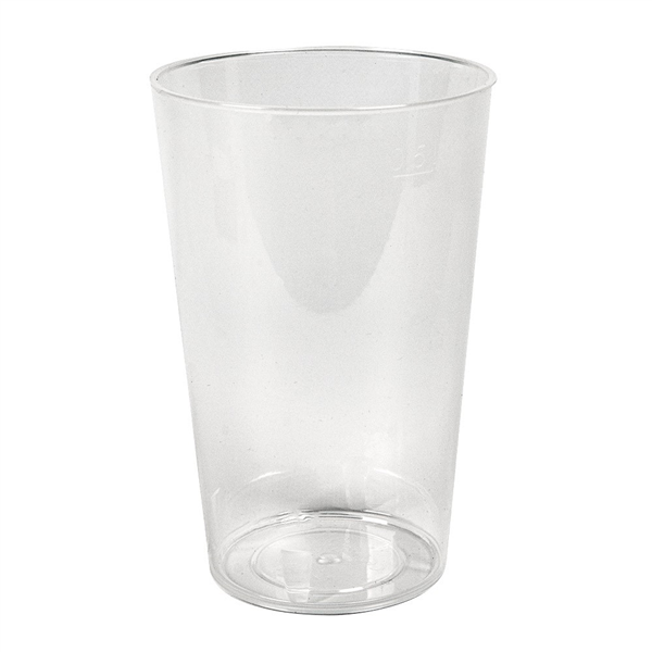 VERRES RÉUTILISABLES 500 ML Ø 9,1/6,8x14 CM TRANSPARENT PP (360 UNITÉ)