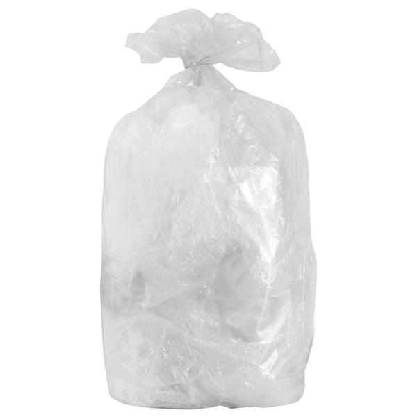 10 U. SACS POUBELLE 180 L 80µ 97x120 CM TRANSPARENT LDPE (1 UNITÉ)