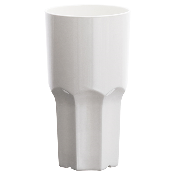 GOBELETS EMPILABLES 460 ML Ø 8,2/6,2x15,1 CM BLANC POLYCARBONATE (12 UNITÉ)