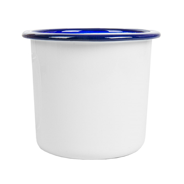 BOLS "ENAMELWARE" 700 ML Ø 10x10 CM BLANC FER ÉMAILLÉ (6 UNITÉ)