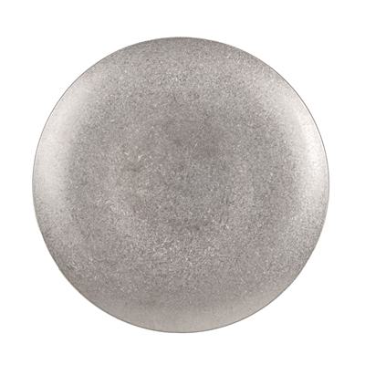 ASSIETTES PLATES "ARTINOX"  Ø17 CM ARGENTE INOX (10 UNITÉ)