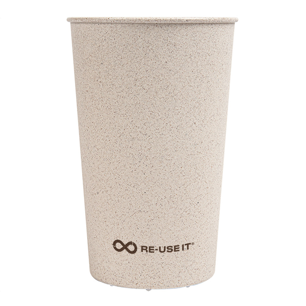 VERRES RÉUTILISABLES 330 ML Ø7,5/5,5x11,5 CM NATUREL RICE HUSK BIOCOMPOSITE (540 UNITÉ)