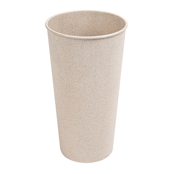 VERRES RÉUTILISABLES 400 ML Ø7,6/5,3x13,6 CM NATUREL RICE HUSK BIOCOMPOSITE (500 UNITÉ)