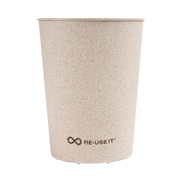 VERRES RÉUTILISABLES 500 ML Ø9/6,9x11,5 CM NATUREL RICE HUSK BIOCOMPOSITE (312 UNITÉ)