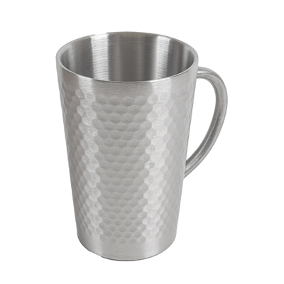 TASSES "ARTINOX" 350 ML Ø 8,2x12 CM ARGENTE INOX (6 UNITÉ)
