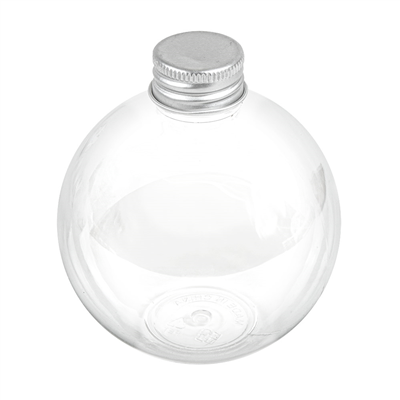 FLACONS AVEC BOUCHON EN ALUMINIUM 250 ML Ø8x9,1 CM TRANSPARENT PET (150 UNITÉ)
