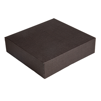 BOÎTES PATISSERIES SANS FENÊTRE "THEPACK" 250 G/M2 30x30x8 CM CHOCOLAT CARTON ONDULÉ NANO-MICRO (100 UNITÉ)