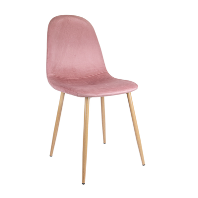 CHAISE "SUPRA-TEK"  54x45x87 CM MAUVE VELOURS (4 UNITÉ)