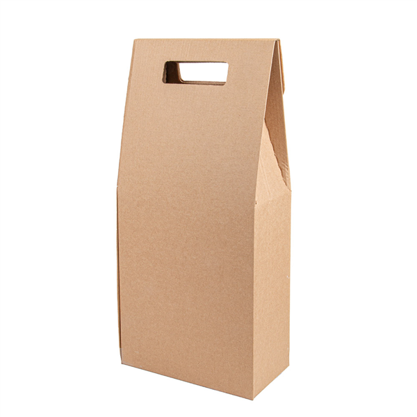 BOÎTES AVEC FENÊTRE 2 BOUTEILLES THEPACK  18x9x38,5 CM NATUREL CARTON MICROCANAL (30 UNITÉ)