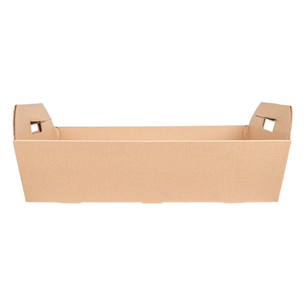 CORBEILLES THEPACK  40x30x12 CM NATUREL CARTON MICROCANAL (30 UNITÉ)
