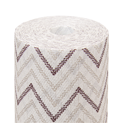 "TÊTE-À-TÊTE" PRÉ. 120CM (20 FEU.) "CHEVRON" 55 G/M2 0,40x24 M GRIS/MARRON AIRLAID (6 UNITÉ)