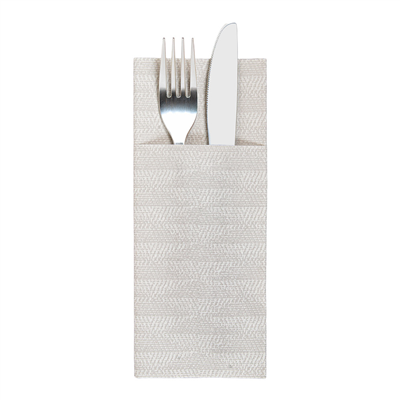 SERVIETTES "CANGURITO" "MIST" 55 G/M2 33x40 CM BLANC AIRLAID (700 UNITÉ)