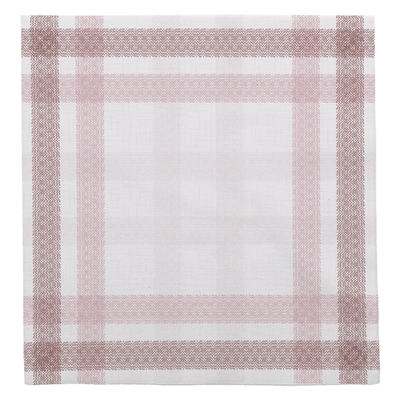 SERVIETTES "LIKE LINEN - MADRAS II" 70 G/M2 40x40 CM BORDEAUX SPUNLACE (600 UNITÉ)