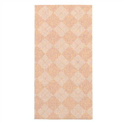 SERVIETTES PLIAGE 1/8 "SLIM PLUS" "LIKE LINEN - ARGYLE" 70 G/M2 39x50 CM ABRICOT SPUNLACE (600 UNITÉ)