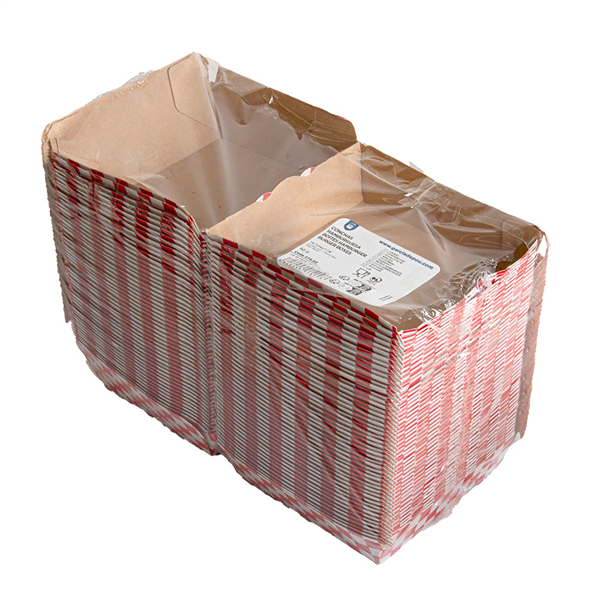BOÎTES HAMBURGER THEPACK "RED FITIPALDI"  14,7x14x7 CM ROUGE/NATUREL CARTON NANO-MICRO (500 UNITÉ)