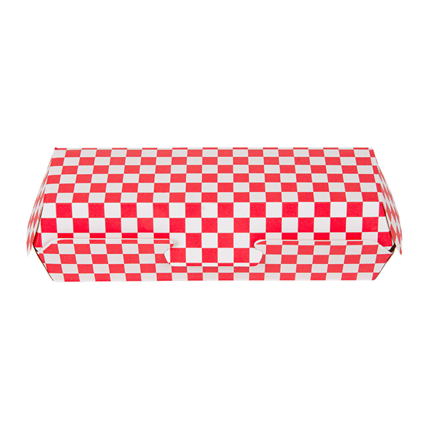 COQUILLES "HOT DOG" THEPACK "RED FITIPALDI"  23,2x9x6,3 CM ROUGE/NATUREL CARTON NANO-MICRO (450 UNITÉ)