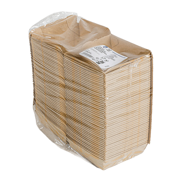 BOÎTES HAMBURGER THEPACK "FEEL GREEN"  12,5x12x5,8 CM NATUREL CARTON NANO-MICRO (450 UNITÉ)