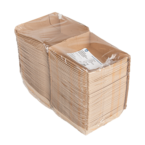 BOÎTES HAMBURGER THEPACK "FEEL GREEN"  14,7x14x7 CM NATUREL CARTON NANO-MICRO (500 UNITÉ)