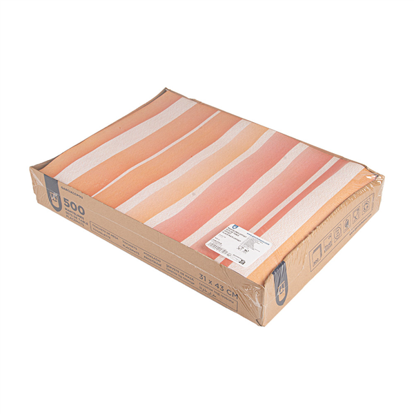 SETS DE TABLE OFFSET "BAYADÈRES" 70 G/M2 30x42 CM QUADRICHROMIE CELLULOSE (2000 UNITÉ)