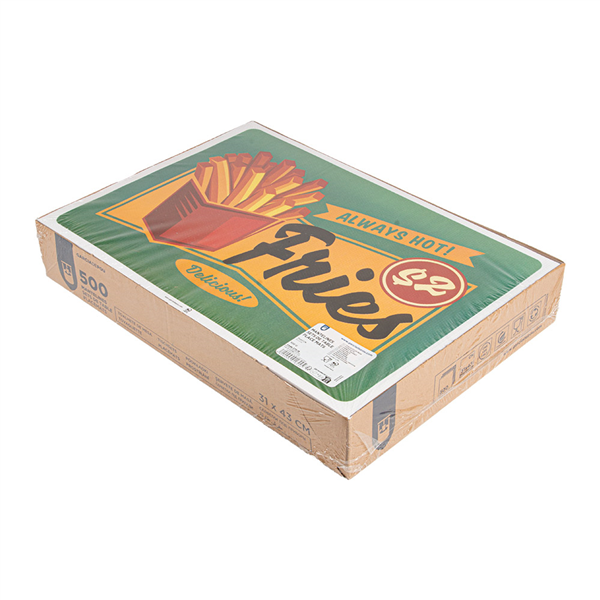 SETS DE TABLE "VINTAGE - FAST FOOD" 70 G/M2 31x43 CM QUADRICHROMIE CELLULOSE (2000 UNITÉ)