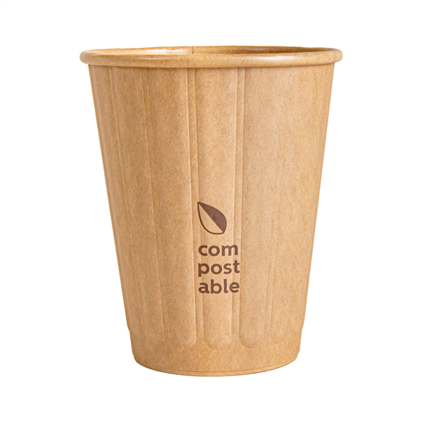 GOBELETS BOISSONS CHAUDES DOUBLE PAROI  240 ML 288 + 210 G/M2 Ø8/5,2x9,5 CM NATUREL CARTON (1000 UNITÉ)