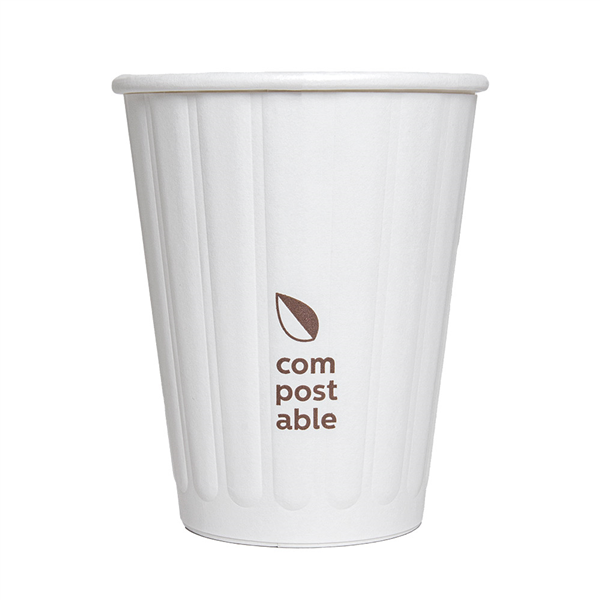 GOBELETS BOISSONS CHAUDES DOUBLE PAROI  240 ML 288 + 210 G/M2 Ø8/5,2x9,5 CM BLANC CARTON (1000 UNITÉ)