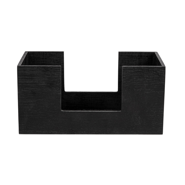 DISTRIBUTEUR SERVIETTES BAMBOO  21x11x10 CM NOIR BAMBOU (1 UNITÉ)
