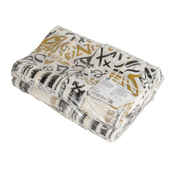PAPIER INGRAISSABLES OUVERT 2 CÔTÉS PFAS FREE "GRAFFITI" 35 G/M2 13x14 CM BLANC PARCH.INGRAISSABLE (1000 UNITÉ)