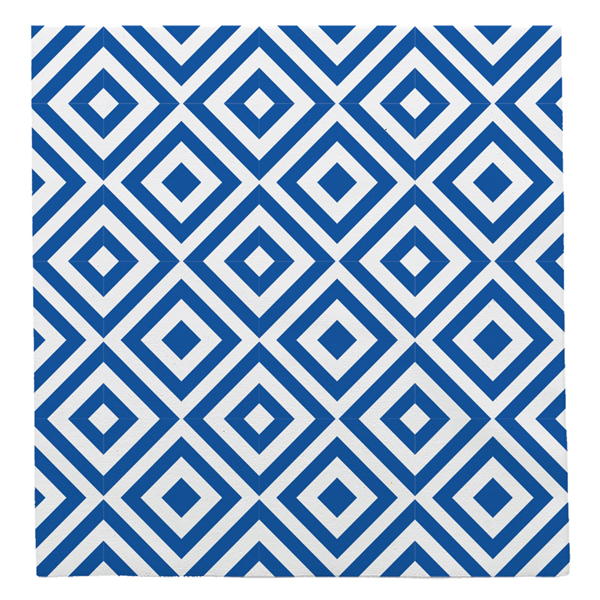 SERVIETTES LIKE LINEN "VERTEX" 70 G/M2 40x40 CM BLANC/BLEU INDIGO SPUNLACE (600 UNITÉ)