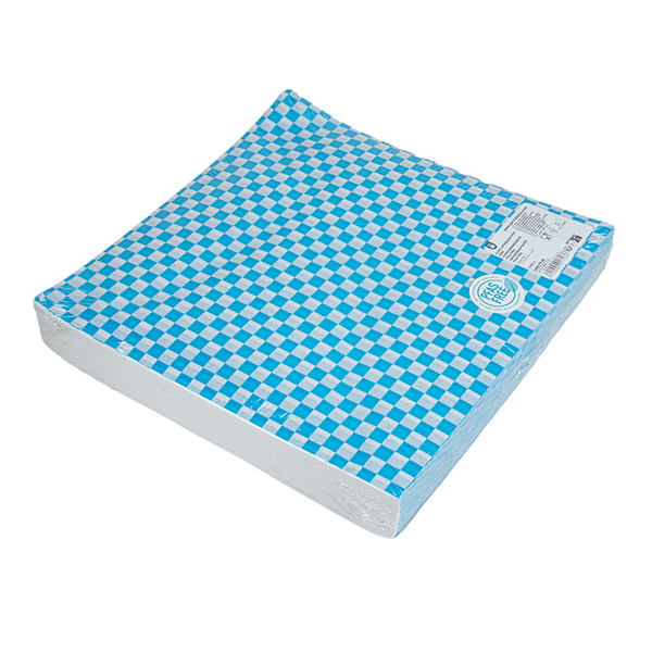 PAPIER INGRAISSABLES PFAS FREE "BLUE FITIPALDI" 35 G/M2 31x31 CM BLEU PARCH.INGRAISSABLE (1000 UNITÉ)