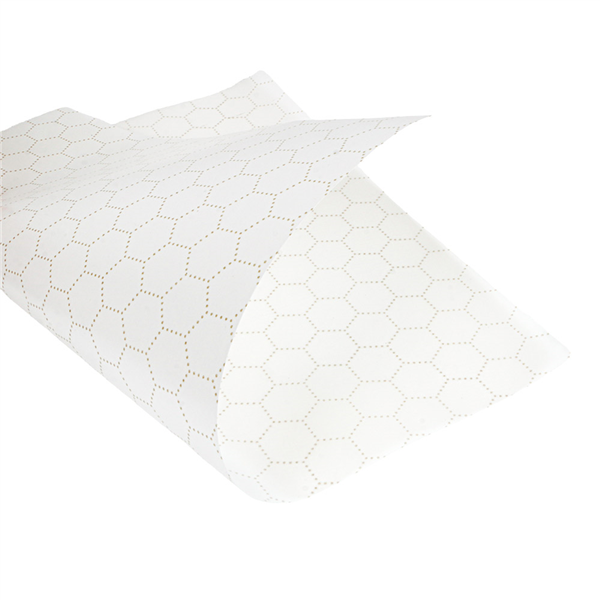 MINI PAPIER INGRAISSABLES CIRÉ 2 FACES PFAS FREE  10+60+10 G/M2 24x20 CM BLANC CELLULOSE + CIRE VÉGÉTALE (500 UNITÉ)