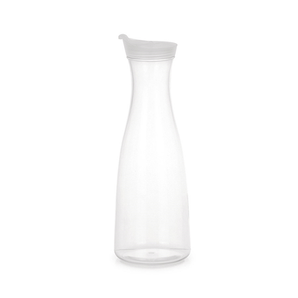PICHET AVEC COUVERCLE BPA FREE 1 L Ø 6,5x27 CM TRANSPARENT SAN (1 UNITÉ)