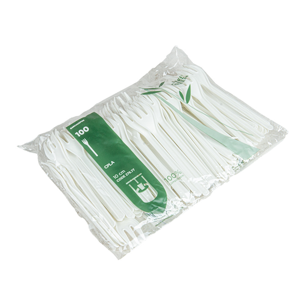 MINI FOURCHETTES   10 CM BLANC CPLA (2000 UNITÉ)