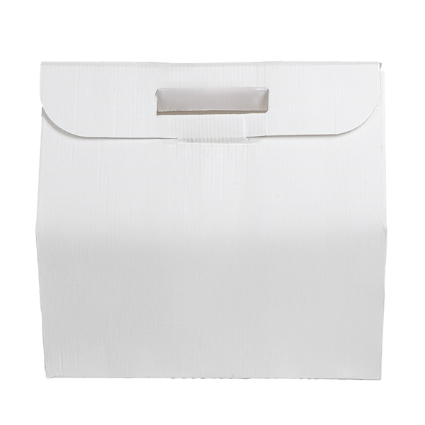 BOÎTES TRANSPORT DE REPAS THEPACK  30x18x30 CM BLANC CARTON MICROCANAL (100 UNITÉ)