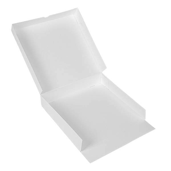 BOÎTES PATISSERIES SANS FENÊTRE THEPACK  26x26x5 CM BLANC CARTON NANO-MICRO (100 UNITÉ)