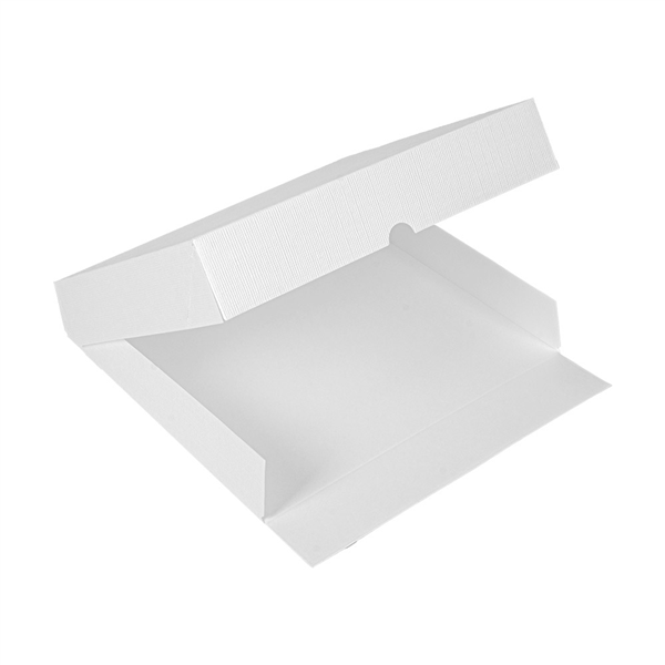 BOÎTES PATISSERIES SANS FENÊTRE THEPACK  26x26x5 CM BLANC CARTON NANO-MICRO (100 UNITÉ)