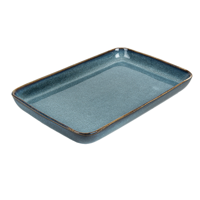 PLATEAUX "AKALA"  20,5x13,5x2,5 CM BLEU CIEL STONEWARE (6 UNITÉ)
