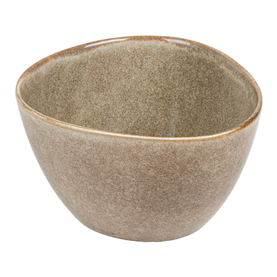 BOL TRIANGULAIRE "AKALA" 680 ML Ø15x8,3 CM TERRE STONEWARE (6 UNITÉ)