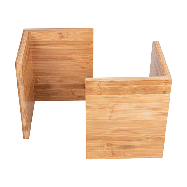 SUPPORTS REHAUSSEURS (ENSEMBLE DE 2) BAMBOO  19x19x23 CM NATUREL BAMBOU (1 UNITÉ)