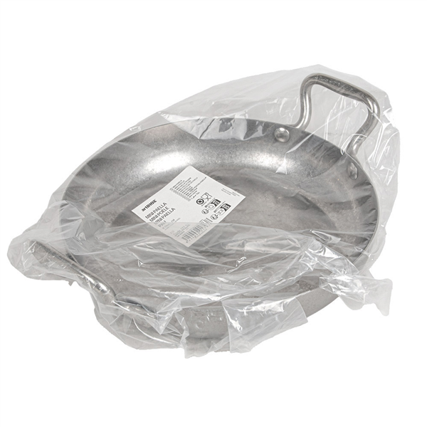 POÊLE À PAELLA DE SERVICE AVEC POIGNÉES ARTINOX  Ø 24x4,5 CM ARGENTE INOX (6 UNITÉ)
